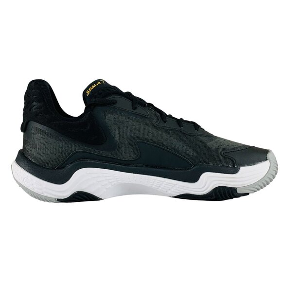 Under Armour Spawn 7 Black Metallic Gold Men\'s Basketball Shoes 3028461-002 main image 8